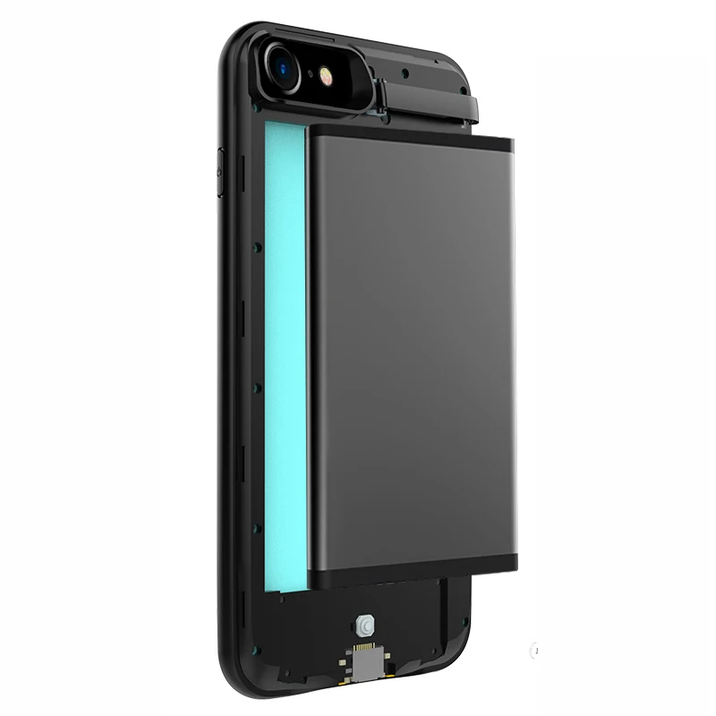 Для iPhone 8 7 6 6S Plus чехол для аккумулятора 3800/4800/5000/7500mAh аккумулятор зарядное