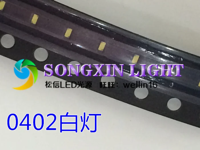 100 ШТ 0402 светодиодный светильник-излучающий диод smd белый SMD 1 0*0 5*0 4 мм 1005 супер