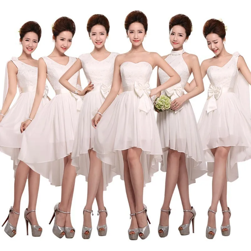 Бесплатная доставка 2017 дешевые шифоновые платья для подружек невесты фиолетовые