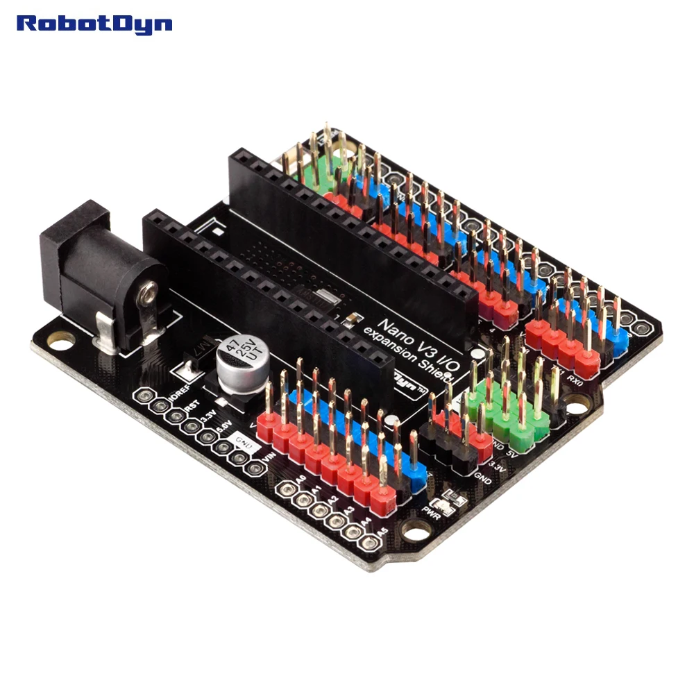 Щит расширения Nano I/O для pinout Arduino V3. (В сборе) | Электронные компоненты и