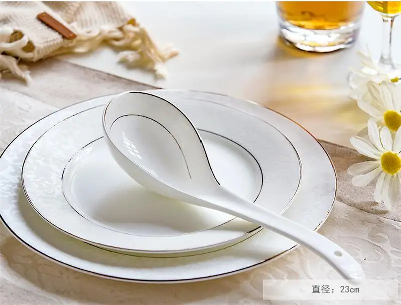 Ложка из костяного фарфора с длинной ручкой, кухонные аксессуары для приготовления пищи, керамическая посуда, длинный половник, длинный совок, ложка для риса