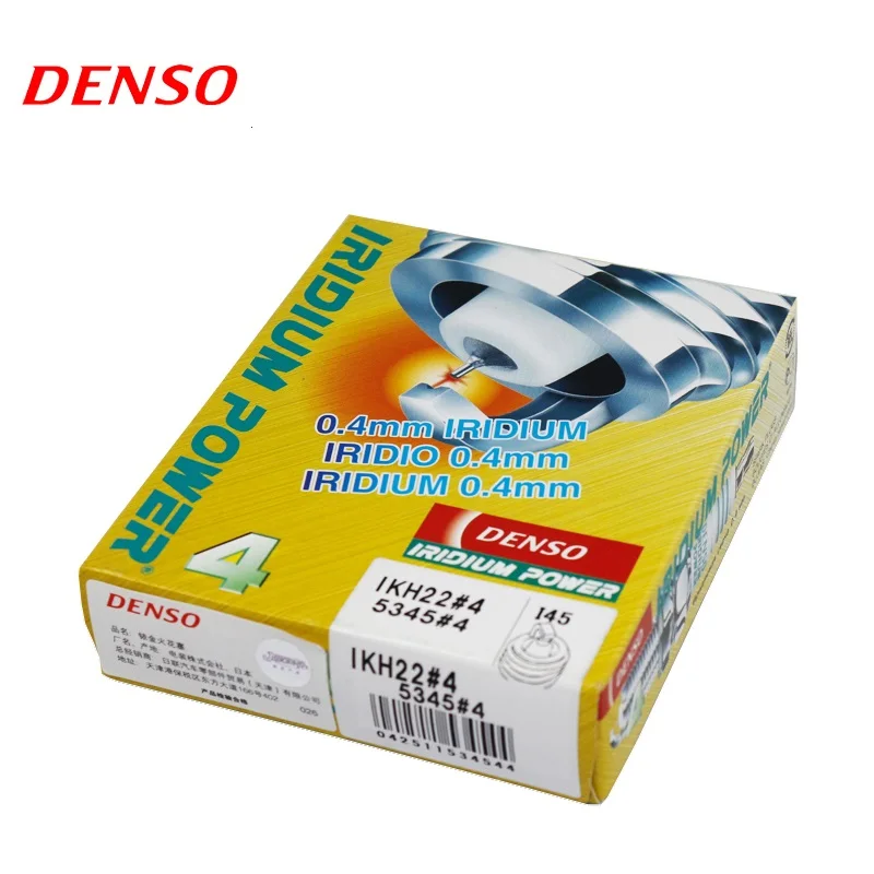 4 шт./компл. DENSO автомобильная свеча зажигания для Porsche Volvo Audi Citroen C4 Peugeot 206 307 408 Subaru Forester SG 2 5 T Iridium IKH22|Свечи и