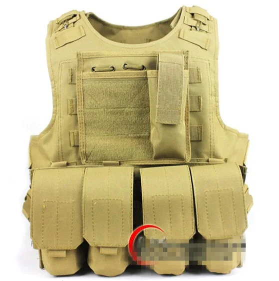 Военный тактический жилет Камуфляжный бронежилет спортивная одежда охотничий жилет армейский Молл полицейский пуленепробиваемый жилет черный - Цвет: MUD