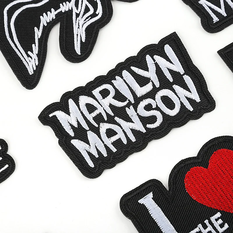 Вышитая ткань паста обработка одежды аксессуары патчи наклейки английские буквы