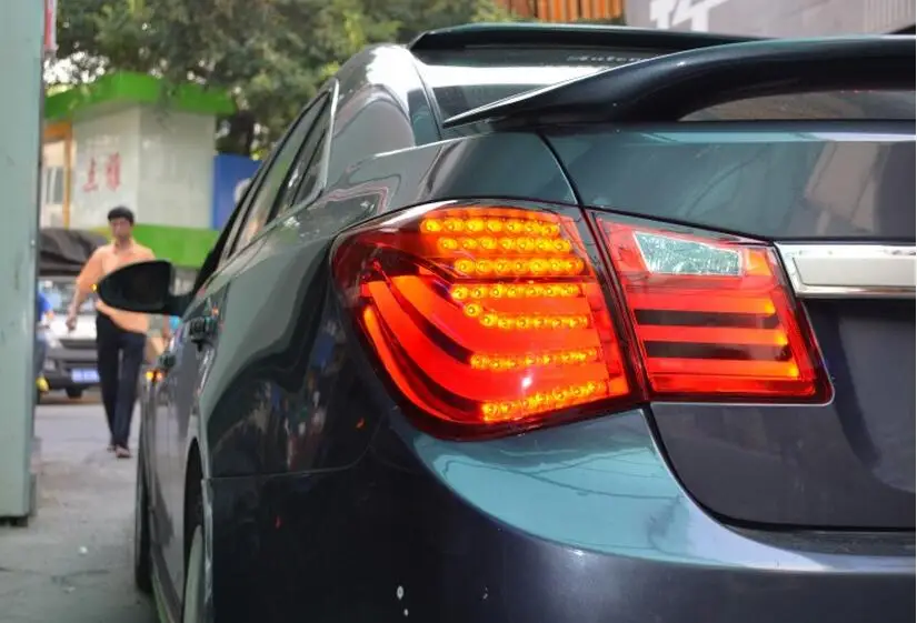 1 комплект автомобильные задние фары для задней фары Chevrolet Cruze~ /2009~ 2013LED Cruze задний фонарь DRL+ тормоз+ Парк+ вращающаяся лампа