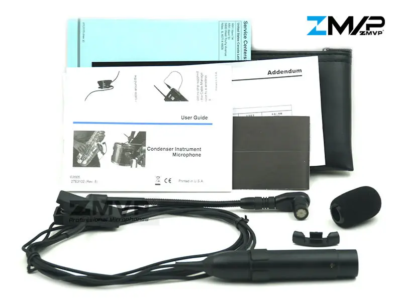 ZMVP WB98T «гусиная шея» Кардиоидная BETA98T инструментный микрофон 3 Pin Mini XLR для латунь деревянные духовые инструменты ударный поясной передатчик
