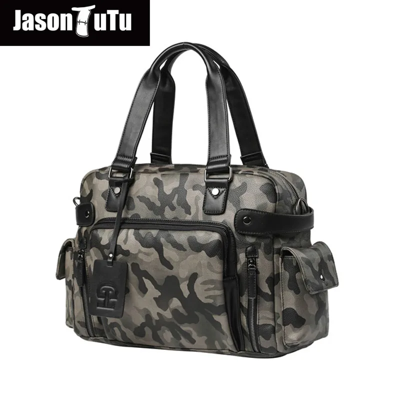 JASON TUTU для мужчин Топ из искусственной кожи Сумка повседневная мужская дорожная