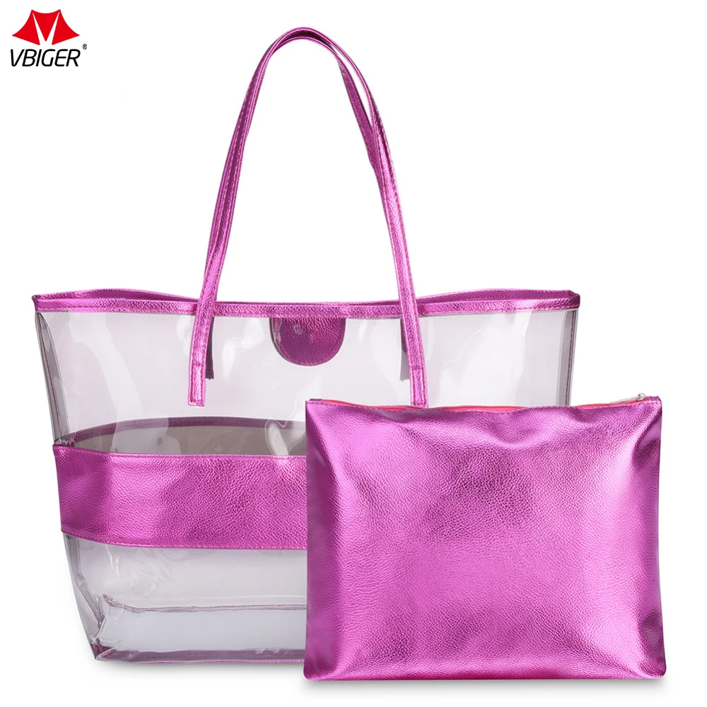 Vbiger модные богемные сумочки водостойкая пляжная желе сумка прозрачная