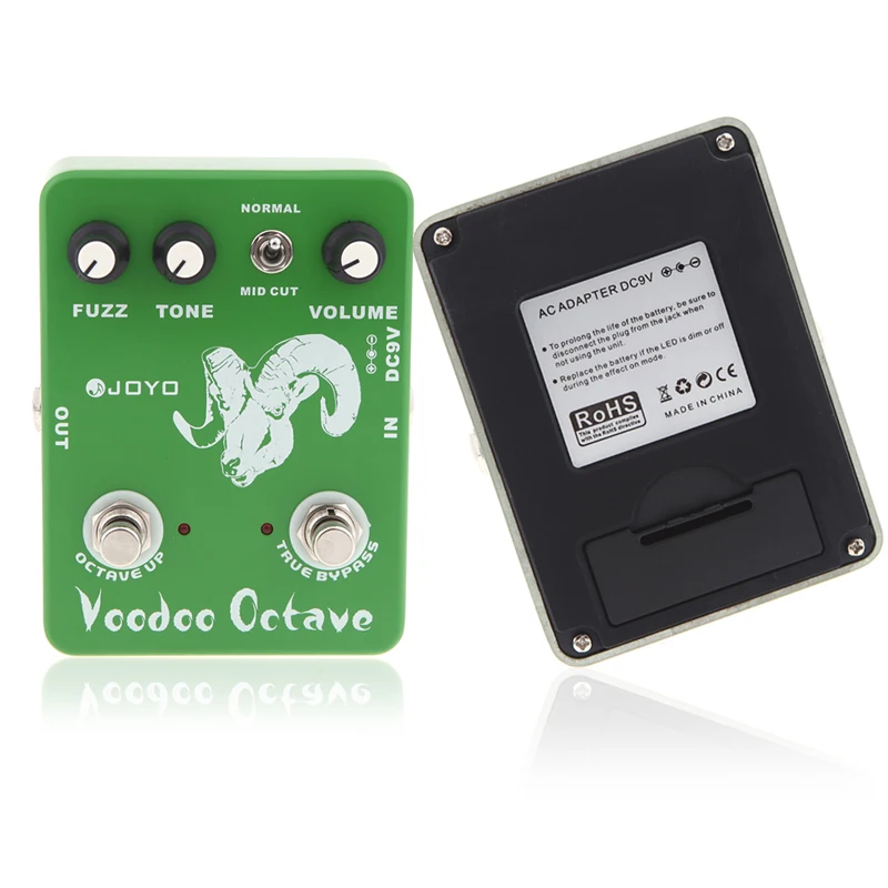 JOYO JF 12 Вуду Октава Фуз эффект гитары педаль эффектов|true bypass|octave fuzzvoodoo octave |