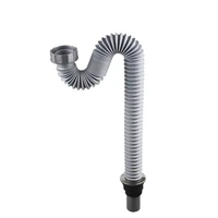 talea kitchen sewer pipe flexible bathroom sink drains downcomer wash basin electroplated plumbing hose stretchable hose