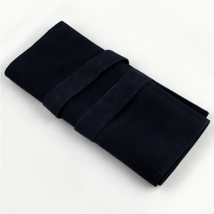 dark blue flat Парикмахерские ножницы складной мешок ножницы комплект для упаковки Ножницы сумка складные кожаные сумки парикмахерские волосы Чехол для ножниц сумка держатель - Цвет: dark blue flat