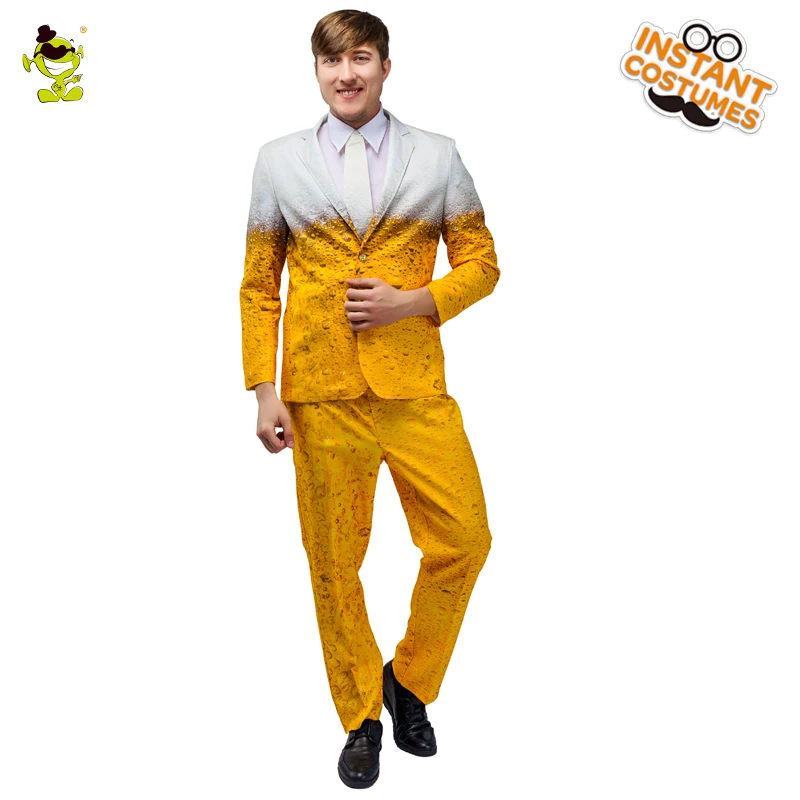 

Mens Oktoberfest Suit Beer Role Play Fancy Dress Adult Beer Suit Deluxe Male Halloween Party Outfits With Tie