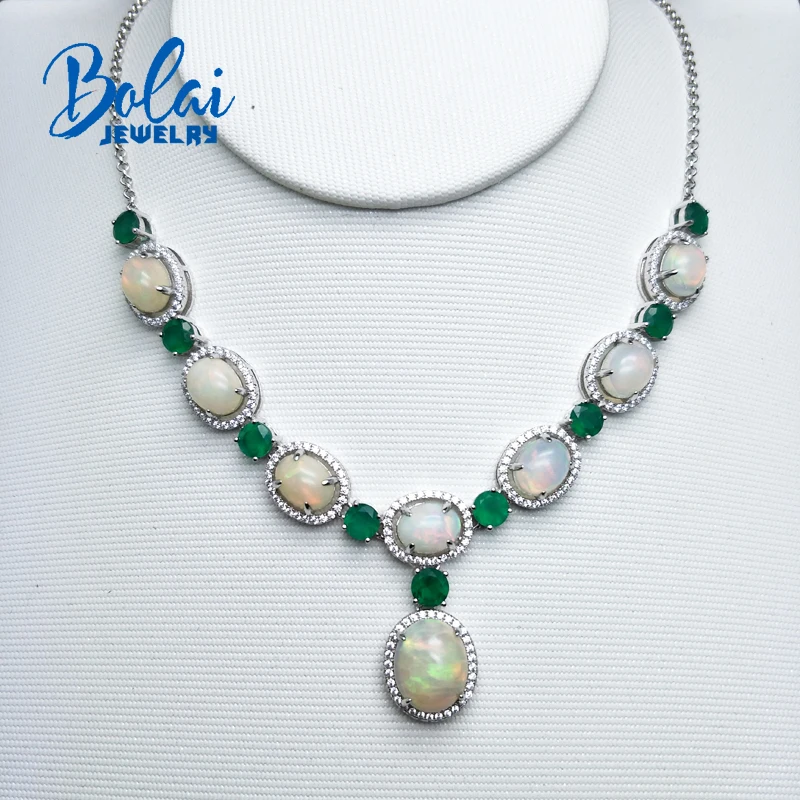 Bolaijewelry роскошное элегантное праздничное ожерелье из натурального фиопийского