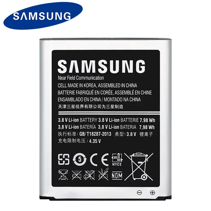 Оригинальный samsung S3 Батарея EB L1G6LLU для Galaxy i9300 i9305 i747 i535 L710 2100 мАч с NFC|original s3 battery|s3