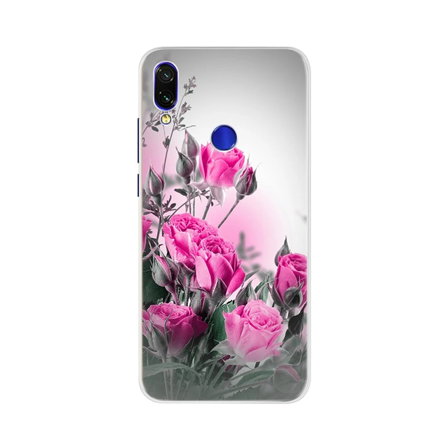 Милый чехол для Xiaomi Redmi Note 7 Cat Силиконовый телефона мягкий Бампер протектор Чехол