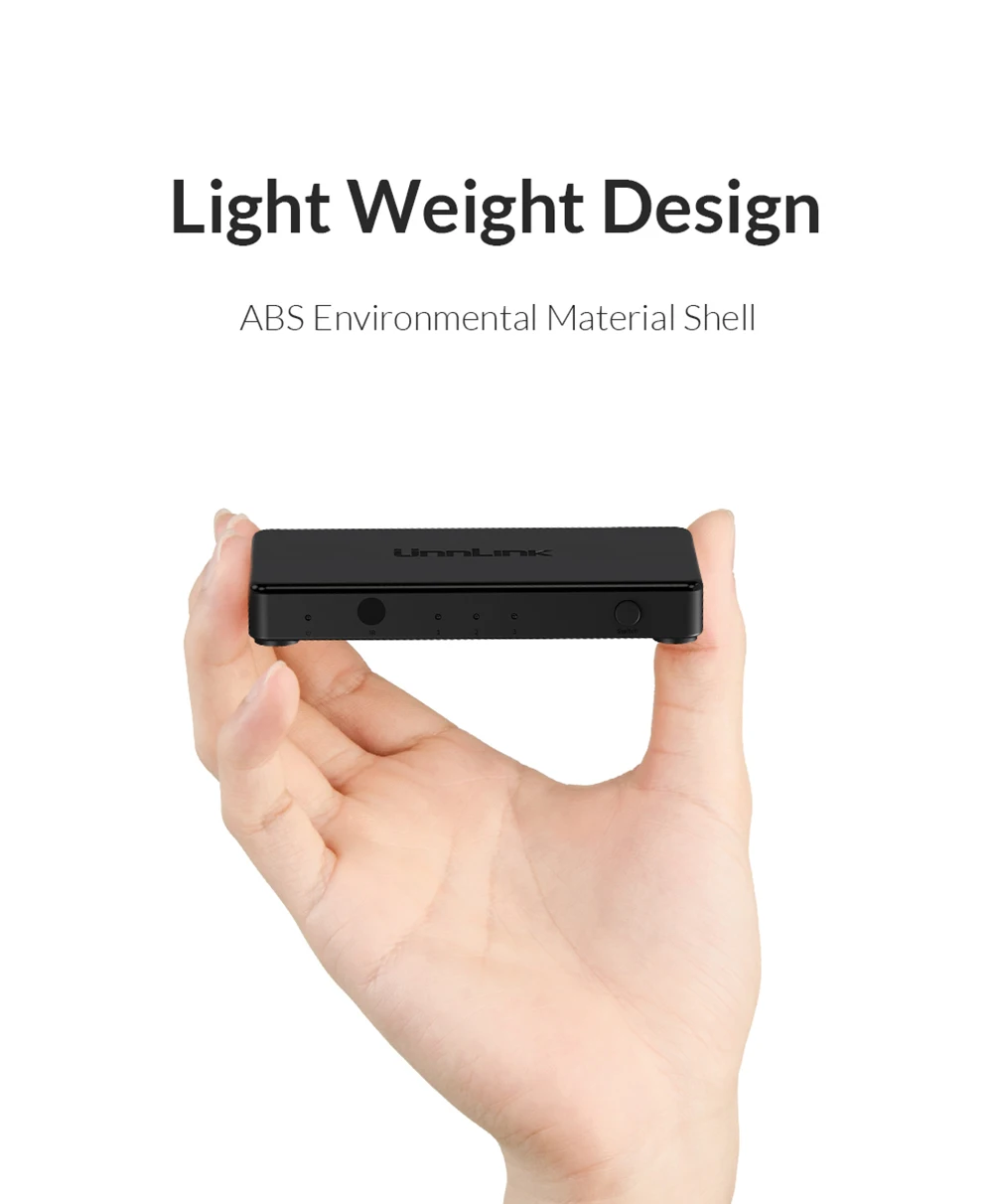 Unnlink HD mi Switch 3x1 5x1 HD mi 2,0 UHD4K@ 60 Гц 4:4:4 HDCP 2,2 HDR 3 в 1 выход для smart tv mi box3 ps4pro xbox one xs проектор