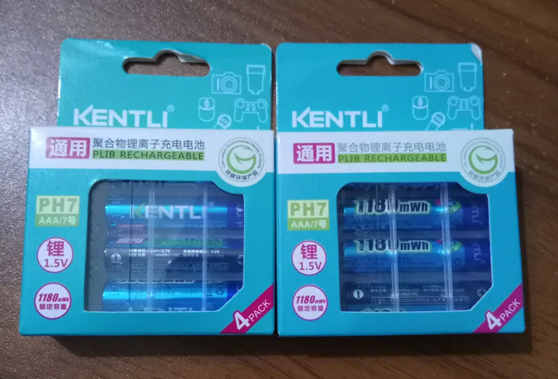 Перезаряжаемый литий полимерный ионный аккумулятор KENTLI 8pcs 1 5 v 1180mWh AAA|lithium