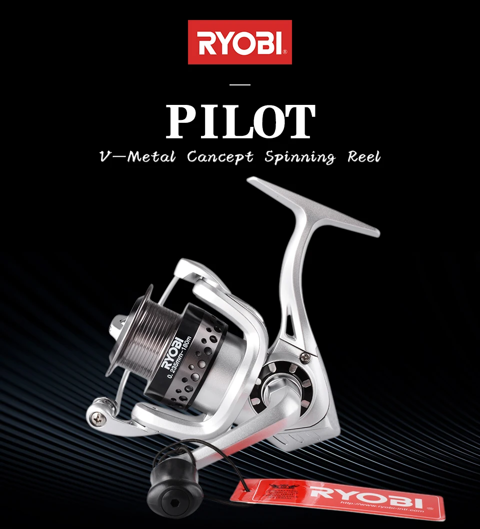 RYOBI пилот, катушка для спиннинга, Рыболовные катушки 1500 2500 3500 4500 5500 6500 5,1: 1/5. 0:1 Шестерни коэффициент 6+ 1BB спиннинг колесо Макс Перетащите кг/5 кг