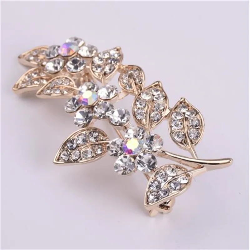 WKOUD цветок листьев большие булавки и броши для женщин мужчин костюм платье