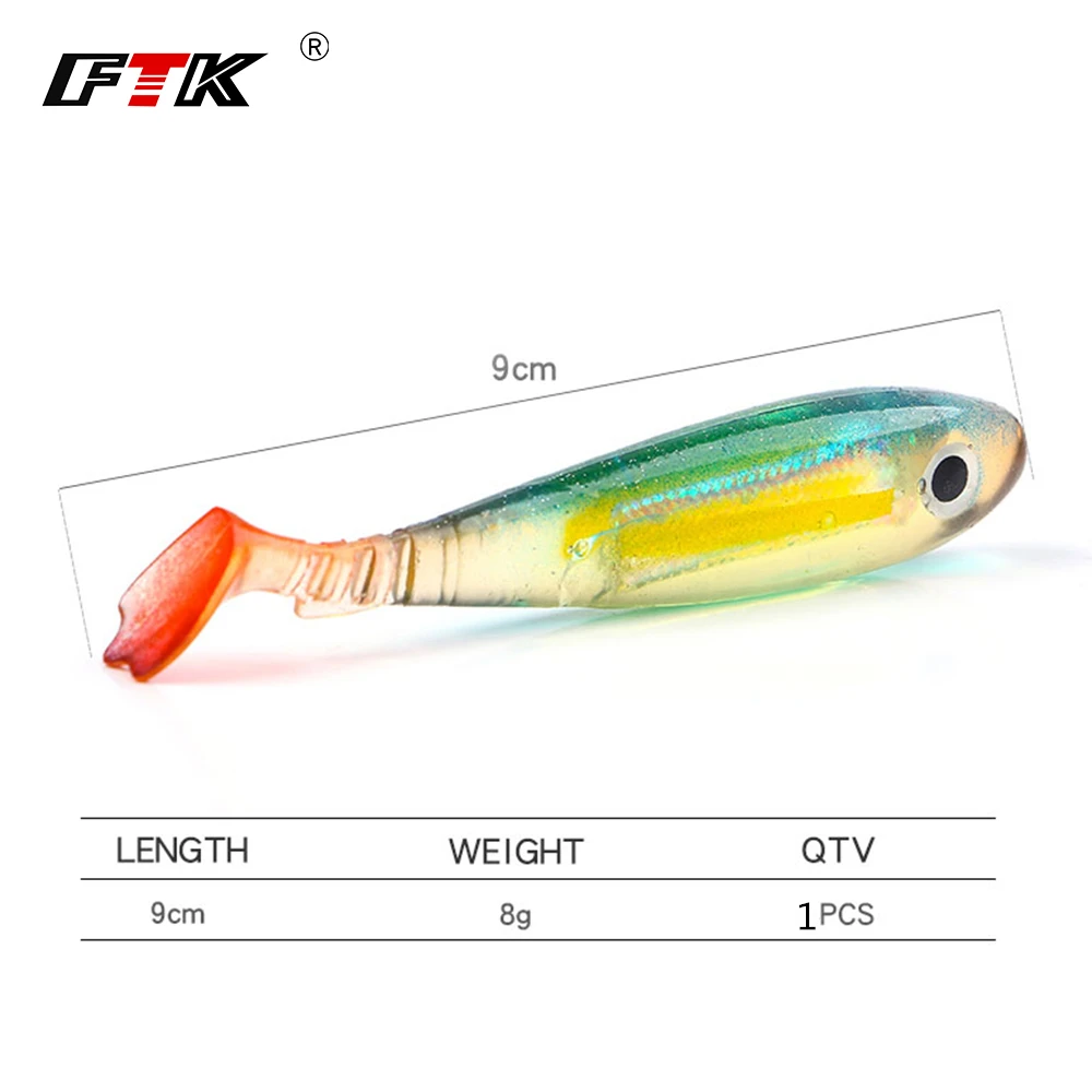 Приманка для рыбалки от FTK мягкие средства ухода за кожей заманить Lifelikelure снасти