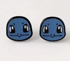 8 Серьги Pocket Monster, аниме, Pokemon go, Pokeball, Charmander, Snorlax, Chikorita, пирсинг, шпилька, ювелирные изделия для девочек, детей - Окраска металла: 8