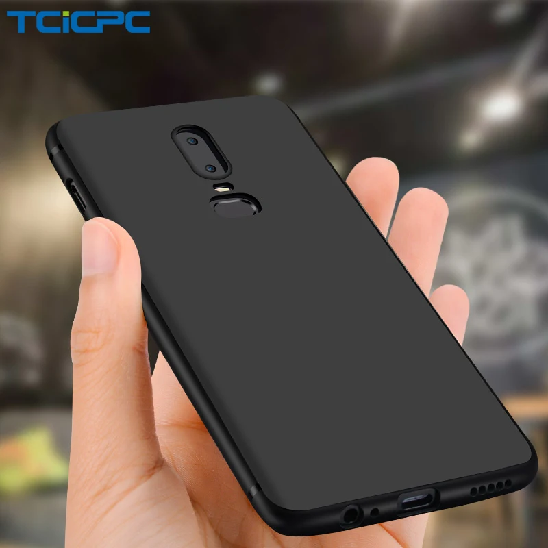 Coque Oneplus 6 Чехол силиконовый роскошный тонкий полная защита Матовый из ТПУ мягкий