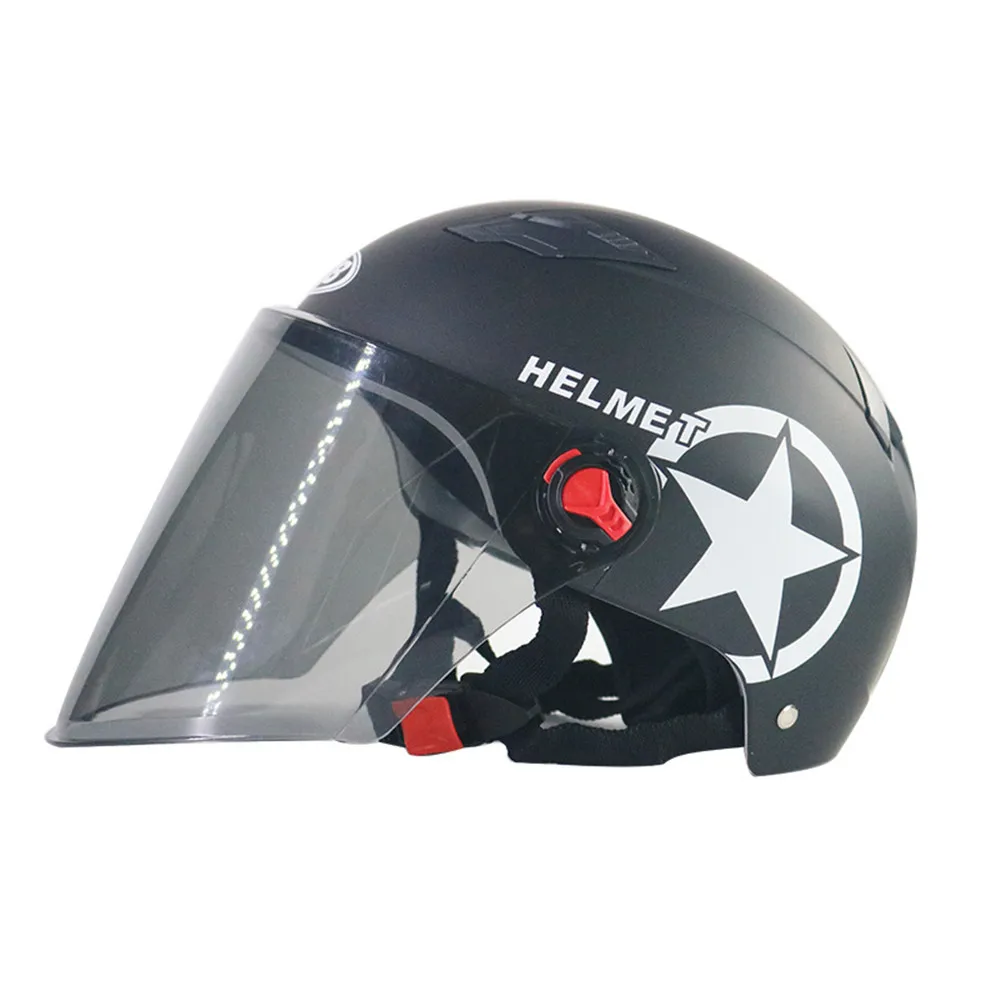 Sub black Мотоциклетный шлем для скутера велосипед Открытый лицо половина бейсбольная кепка анти-УФ защитный шлем-каска мотокросса шлем несколько цветов защиты - Цвет: Sub black