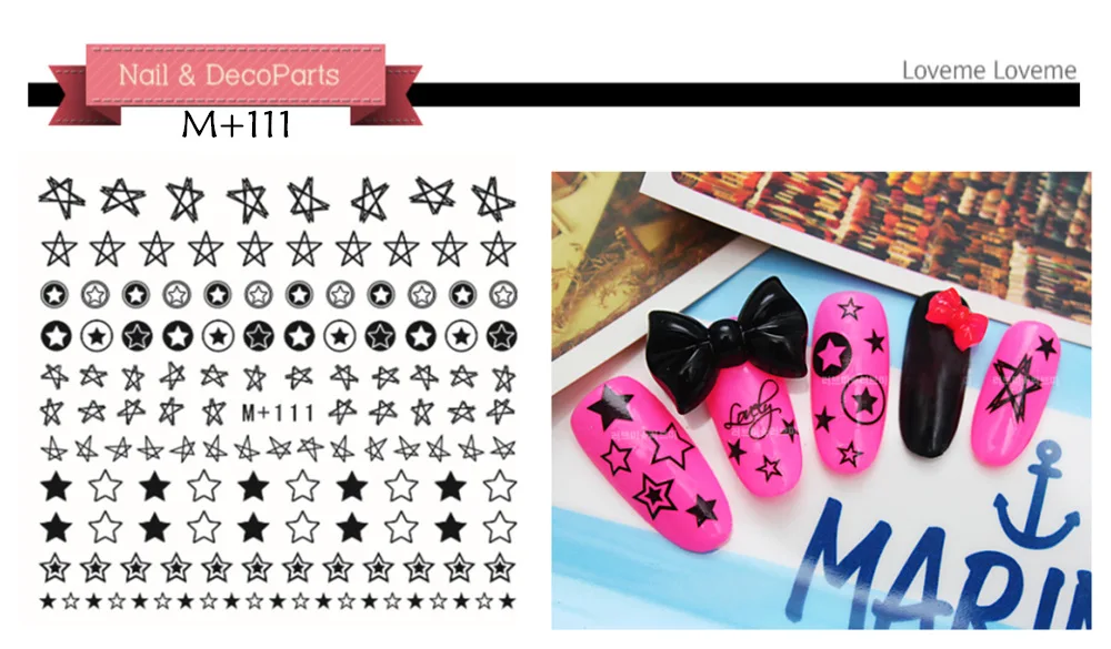 Милые детские аксессуары для девочек 5 листов наклейки с рисунками дизайн