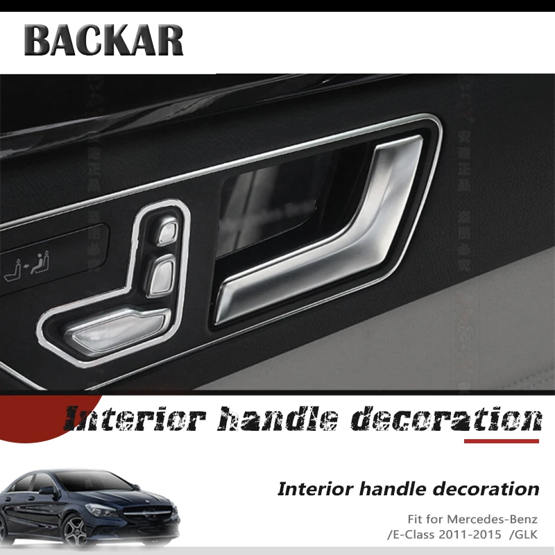 Наклейки на дверную ручку Mercedes W204 W205 W212 W213 X204 X253 Benz C E GLK Class|Наклейки для салона