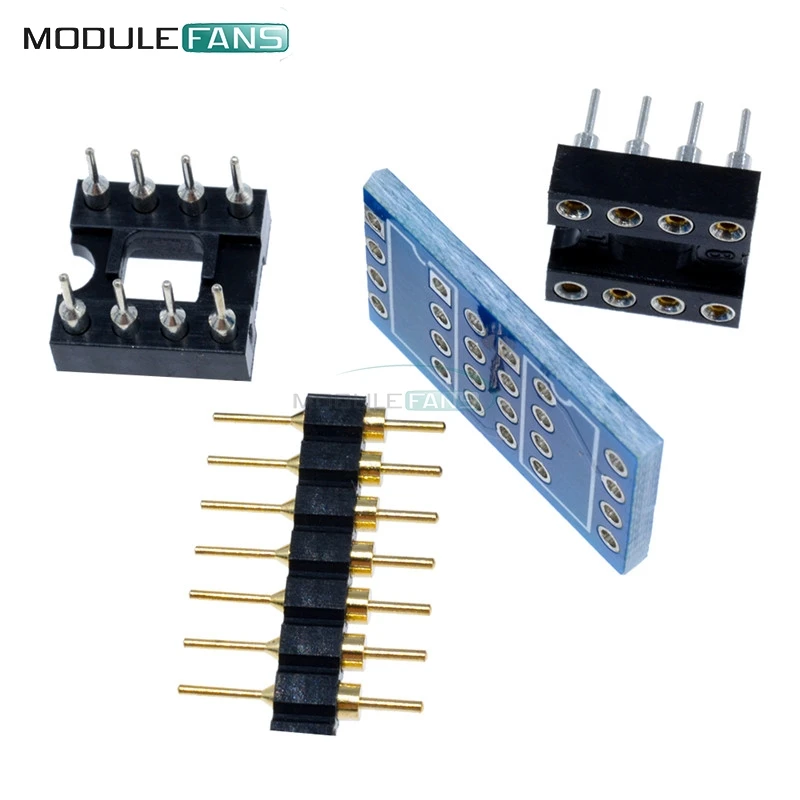 Двойной DIP8 К Mono Opamp PCB + Pin Socket для NE5532 OPA2132 OPA627 TL072 P07 | Электронные компоненты и