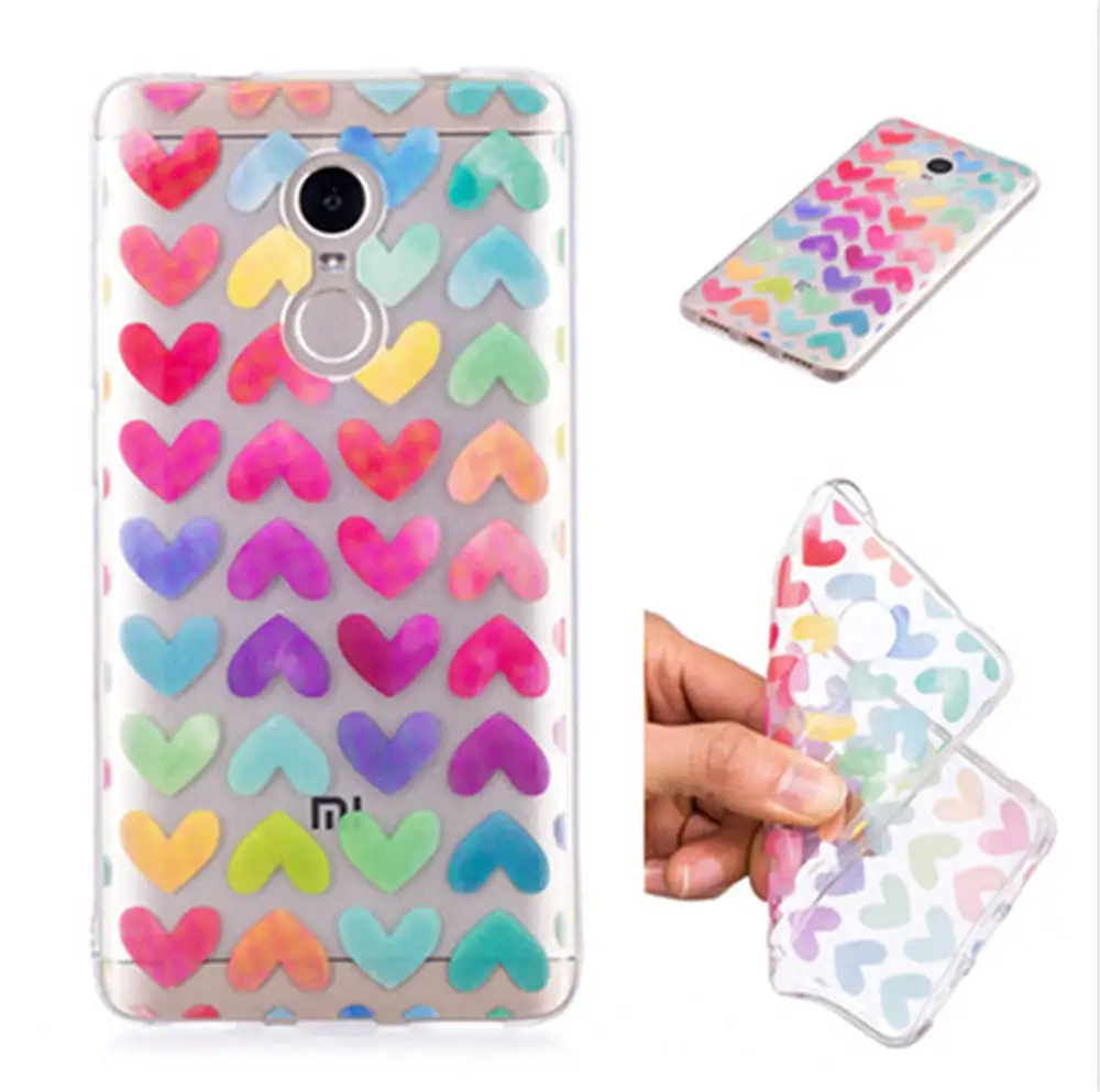 Прозрачный IMD ТПУ чехлы для телефонов Xiaomi Redmi Note 4x Global Чехлы Note4X Dual SIM 32 Гб 64