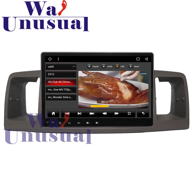 Wanобычно 9 &quotВосьмиядерный 32G 2G RAM Android 7 1 GPS навигация для Toyota Corolla EX 2007 2008 2009 2010 2011