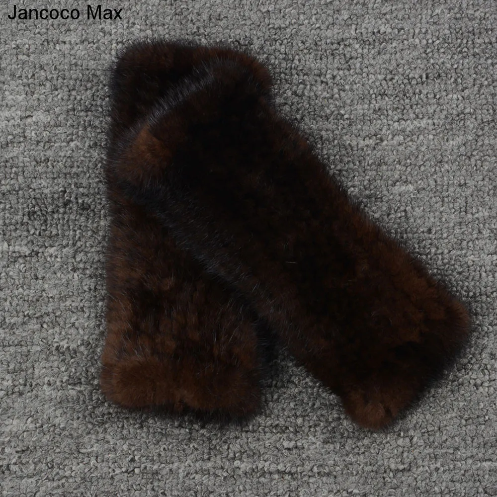 Jancoco Max настоящие норковые меховые перчатки женские модные стильные зимние теплые высокого качества S1913