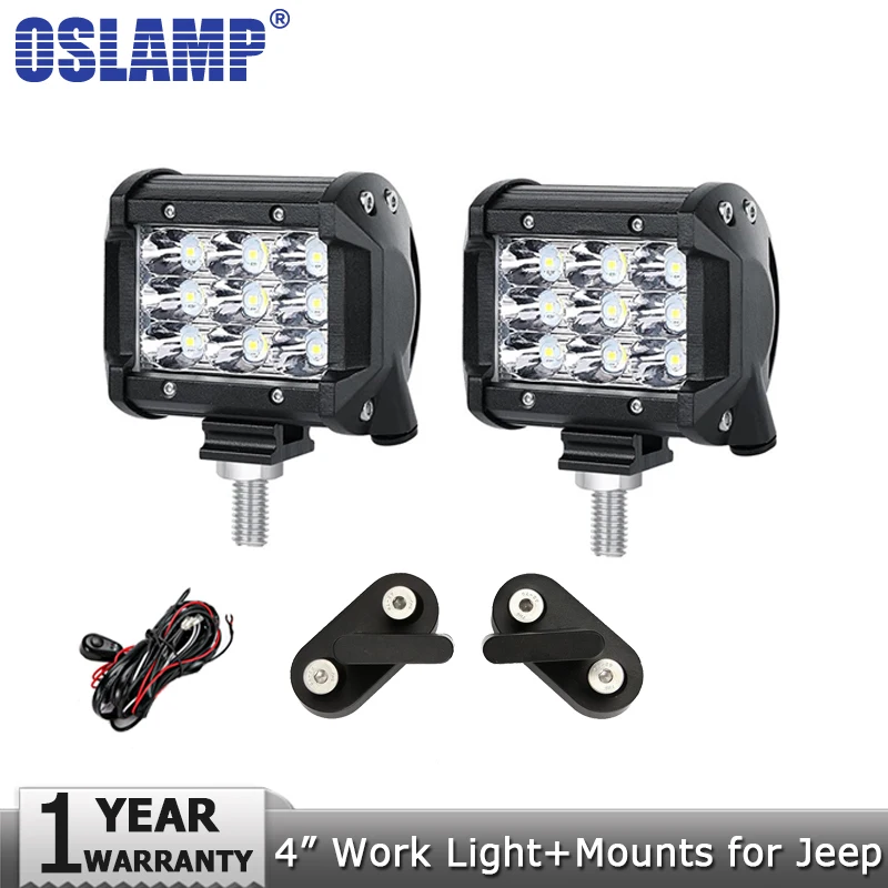 Oslamp 36 Вт 4 дюйма точечный луч светодиодный рабочий свет 12 в 24 В LED дальнего света