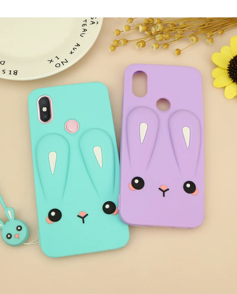 Чехол с мультипликационным принтом и ремешком для Xiaomi Redmi S2, чехол, Мягкий ТПУ силиконовый чехол, бампер, защитный чехол для Redmi S2, чехол