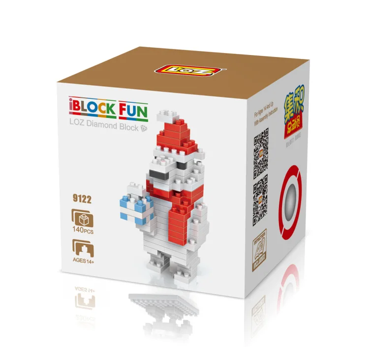 Мини блок для строительства Noel Ours Nano Blocs Jouets Pour Enfants Educatifs Pixel Briques Createur DIY Diamant