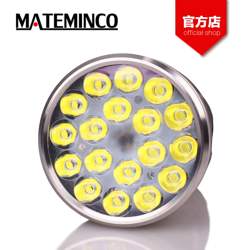 Тактический светодиодный фонарик Mateminco MT18 12000 лм 18 * Cree XPG3/Nichia 219C | Лампы и