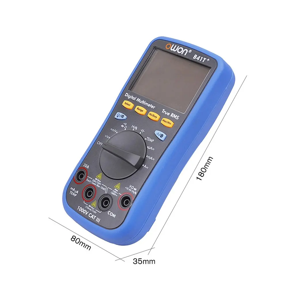 Owon B41T + цифровой мультиметр с подсветкой ЖК-мультиметр Bluetooth AC/DC Вольтметр
