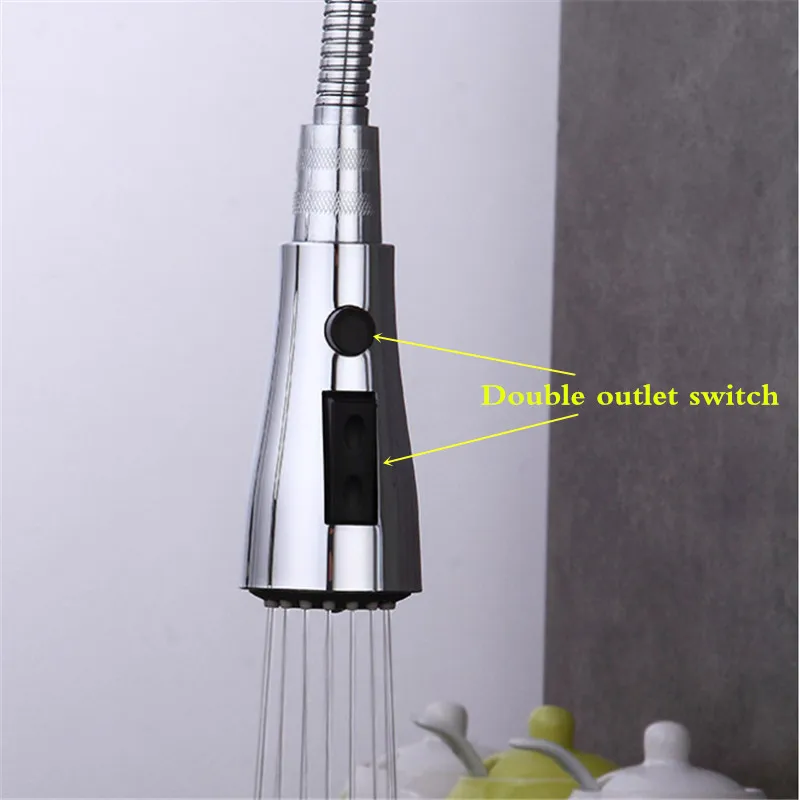 JAMUWY кухонная раковина high arc pull кран горячей и холодной воды покрытие двойной