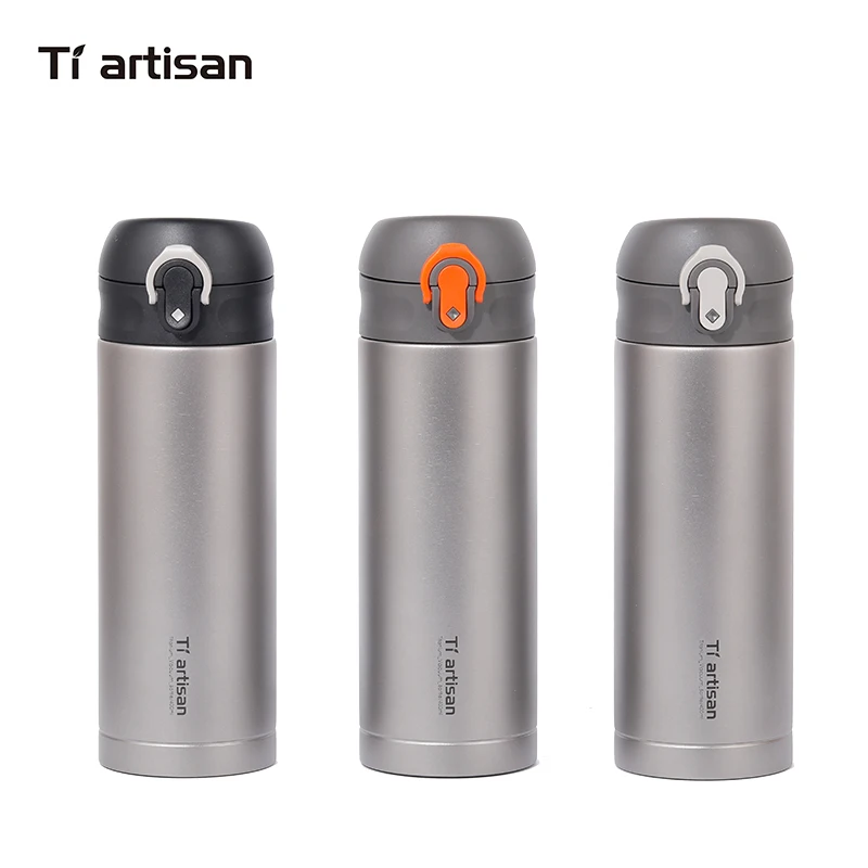 

Tiartisan 400ml Titanium vacuum bottle portable car self-driving kettle 400ml