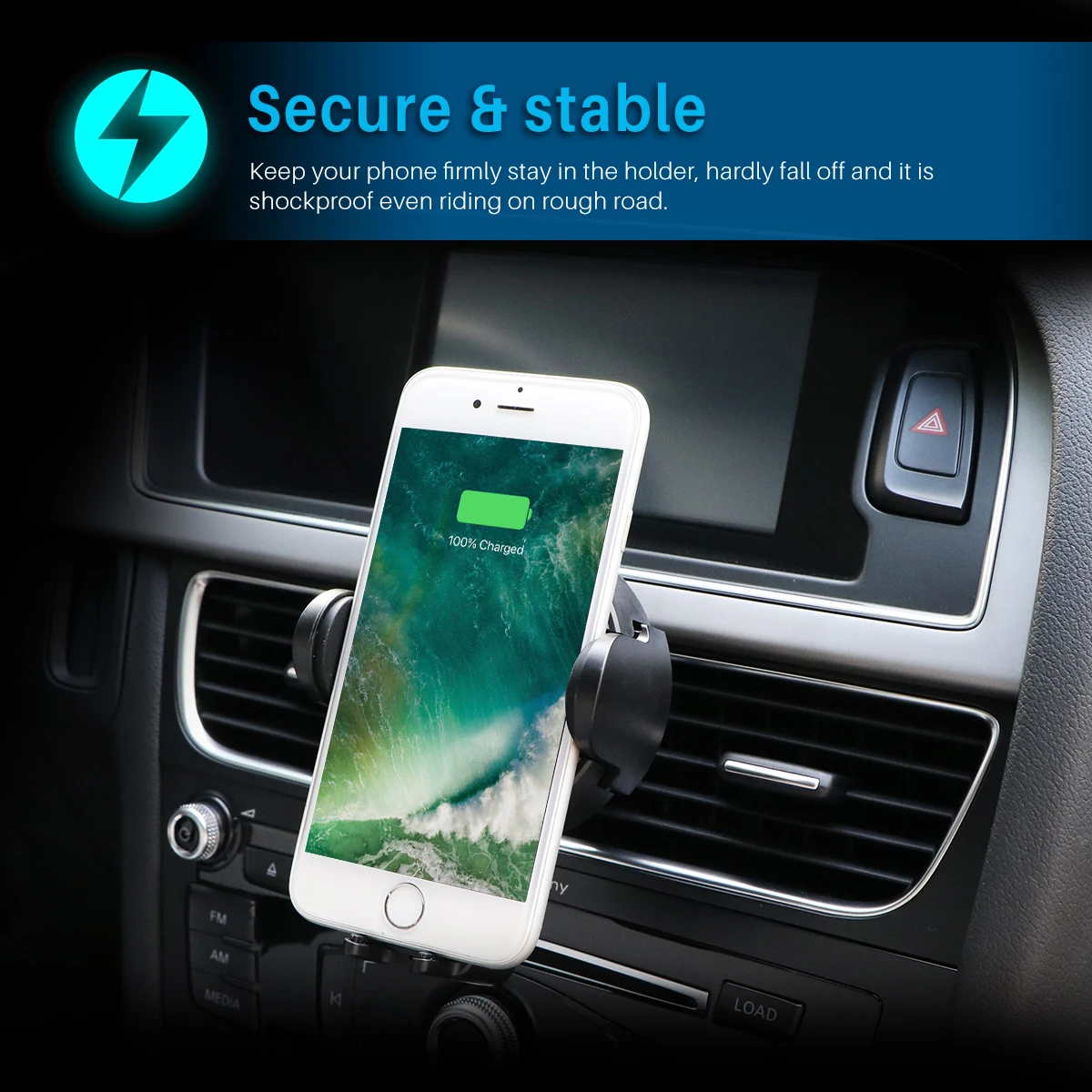 Автомобильное беспроводное зарядное устройство держатель для телефона iPhone 8 X