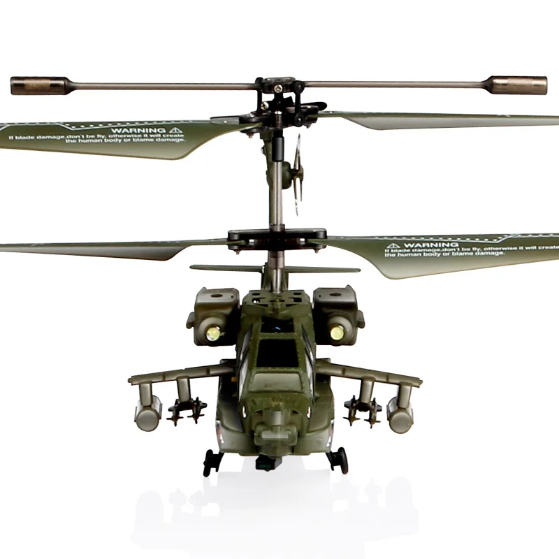 SYMA S109G Радиоуправляемый вертолет AH-64 Apache 3CH Радиоуправляемый Дрон имитатор вертолет с дистанционным управлением светодиодный светильник летающие игрушки для детей