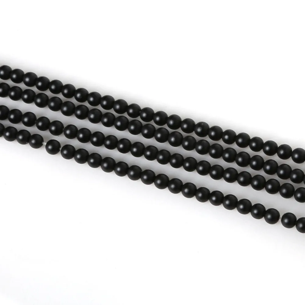 Новинка бусины из черного матового оникса и агата круглые натурального камня для