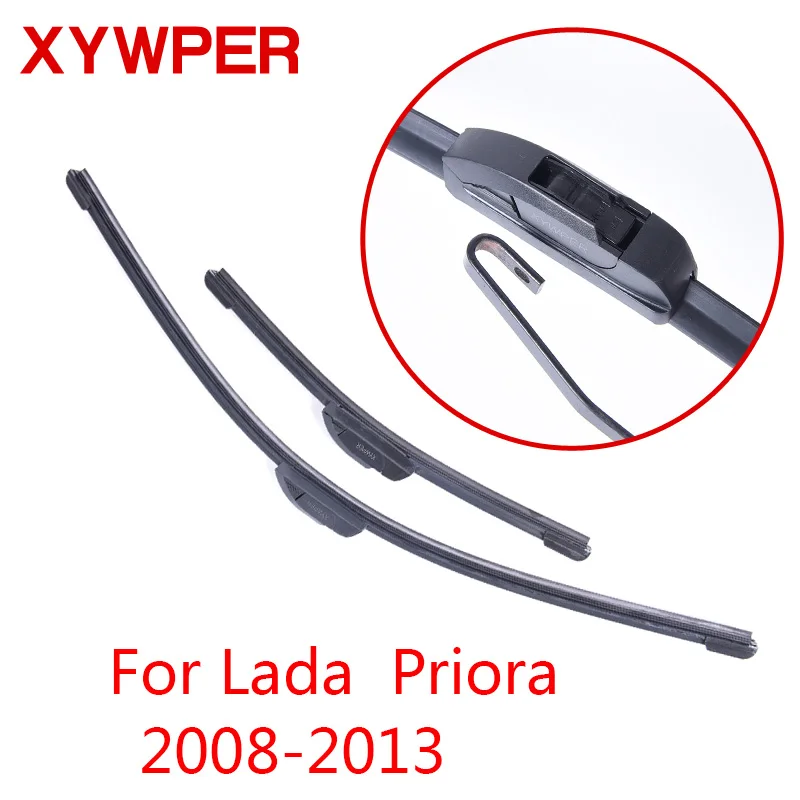 Стеклоочистители XYWPER для Lada Priora 2008 2009 2010 2011 2012 2013 автомобильные аксессуары мягкие