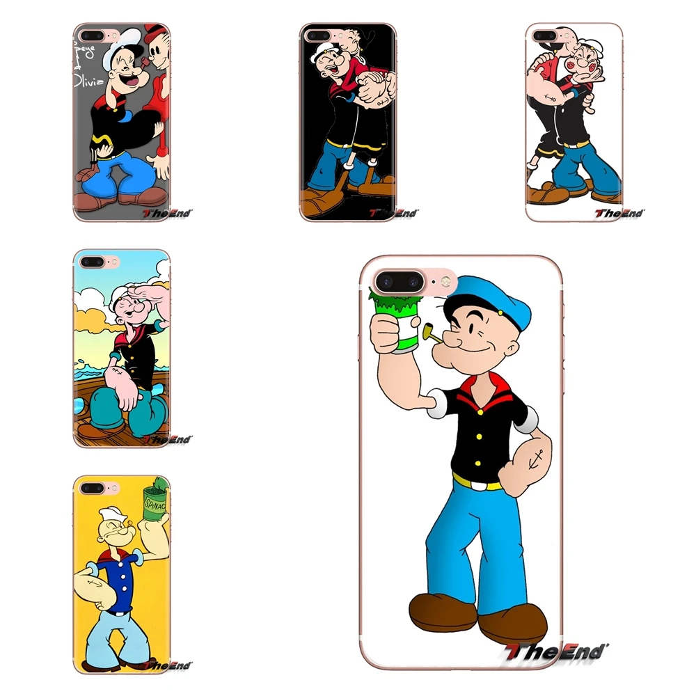 Прозрачный чехол из ТПУ для Xiaomi Redmi 4A S2 Note 3 3S 4 4X 5 Plus 6 7 6A Pro Pocophone F1 Popeye The Sailor Man |