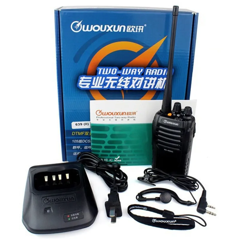 

DHL Free shipping Radio Walkie Talkie WouXun KG-699E VHF 66-88MHz 5W 200CH Walkie Talkie DTMF VOX Alarm Two Way Radio