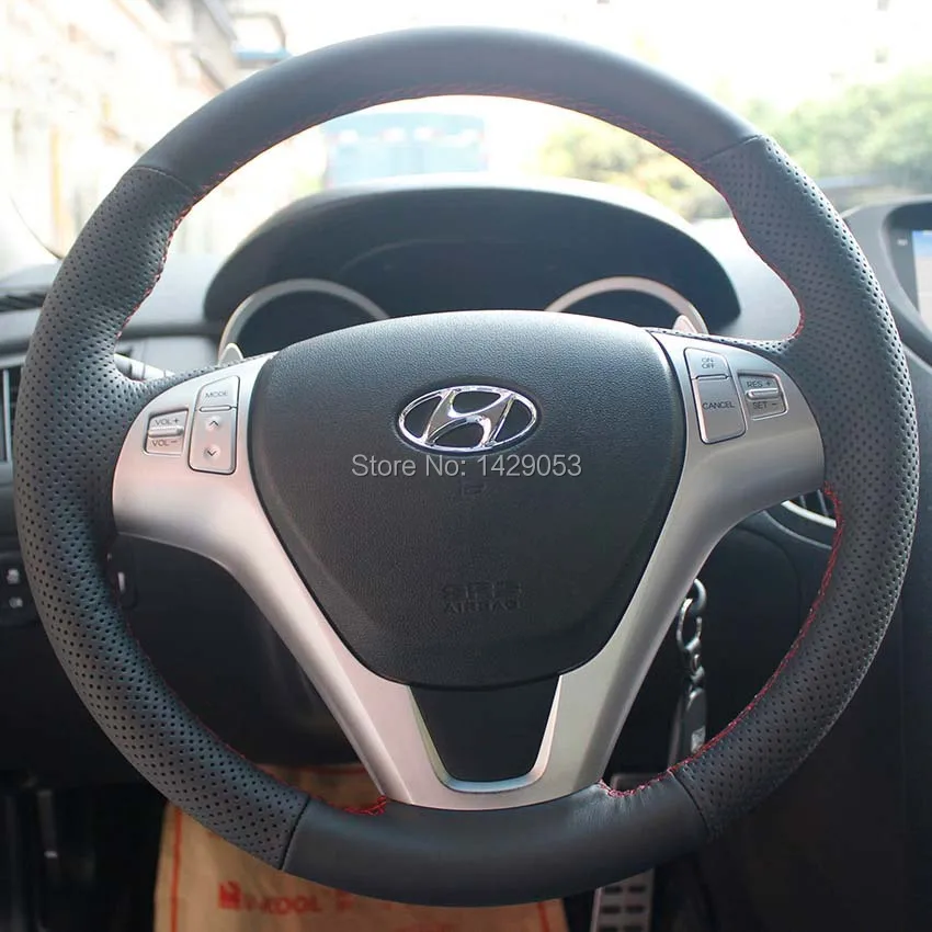 Чехол на руль для Hyundai Rohens coupe 2009 автомобильный Стайлинг сделай сам натуральная