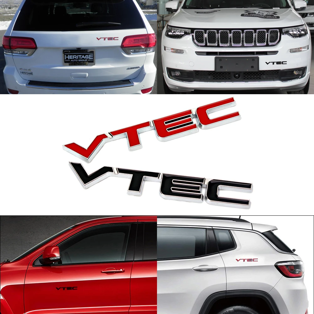 Металл Хром VTEC эмблема Стикеры задний багажник логотип знак отделка пропуск