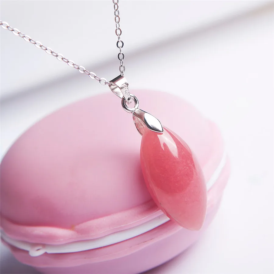 2019 Newly Arrival Women mm Genuine Natural Rhodochrosite Gems Stone Red Waterdrop Teardrop Charms Necklace Pendant Bead | Украшения и
