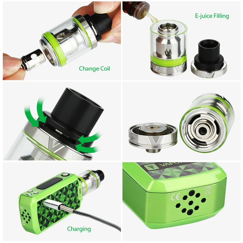 Vaporesso Tarot Nano 80 Вт 2500 мАч стартовый набор распылителя с баком Veco 2 мл